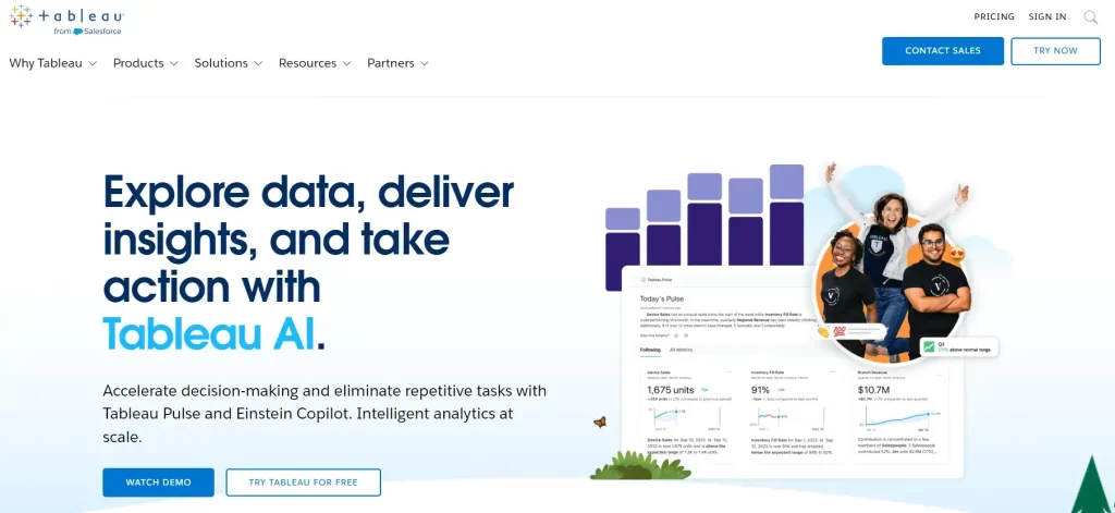 Tableau: Best AI Tools For Data Analysis and Data Visualization