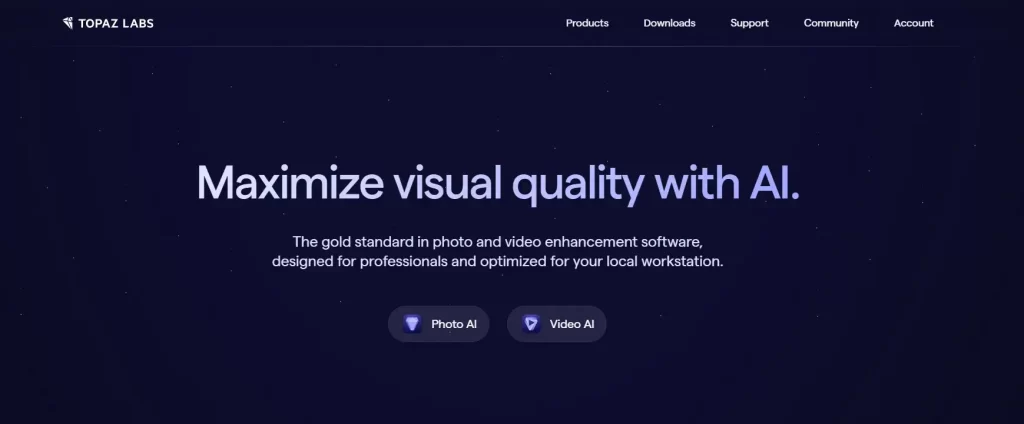 Topaz: Best AI Tools For Filmmakers