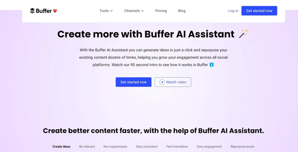 Buffer AI: Best AI Tools For Social Media